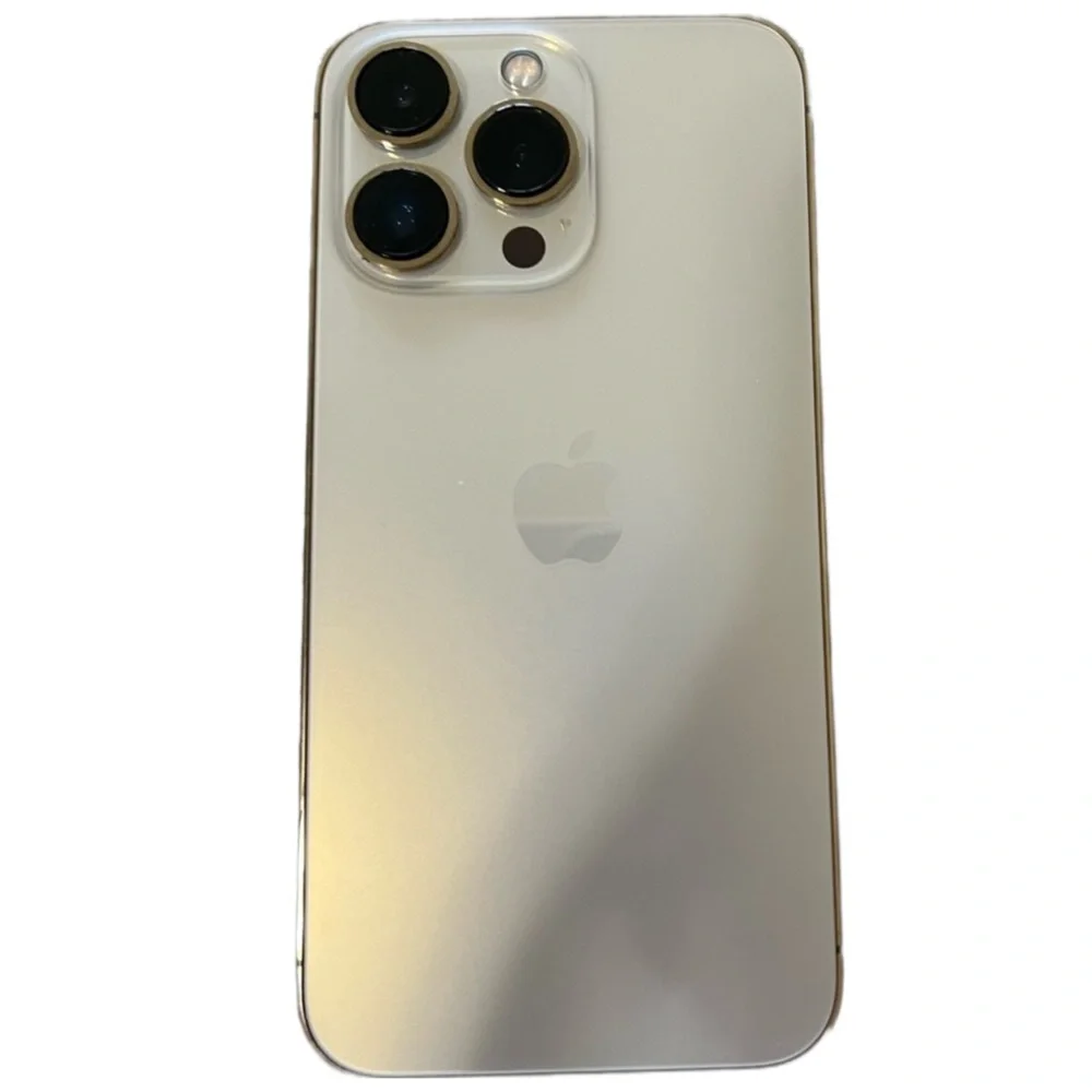 unlocked gold apple iphone 14 pro max + 2 new chargers | latest ios update